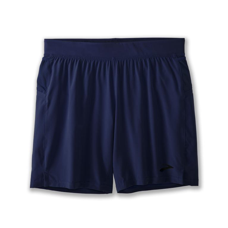 Brooks Sherpa 7 2-In-1 - Mens Running Shorts - Navy (95381ISWG)